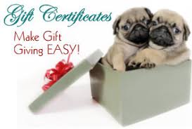 Gift Certifacates are great for expecting dog parents